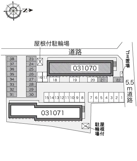 ★手数料０円★上越市南城町　月極駐車場（LP）